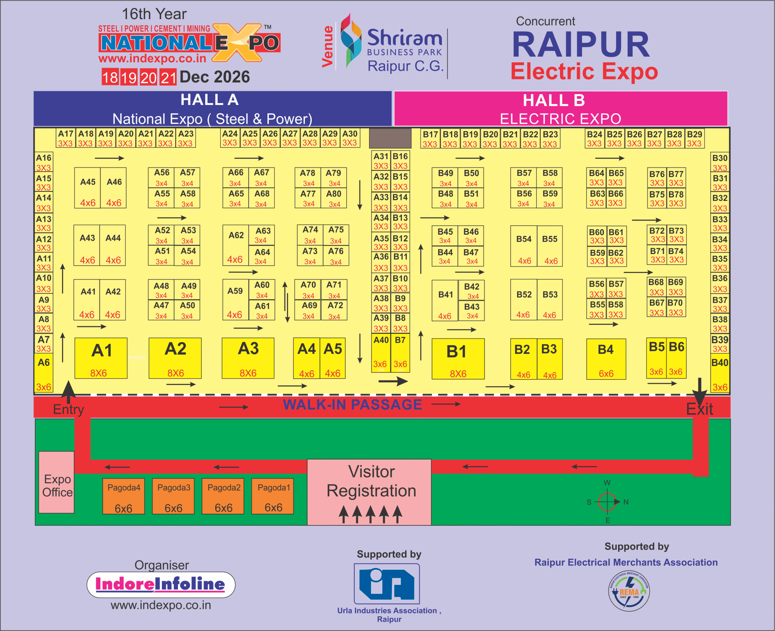 Raipur 2026 Layout